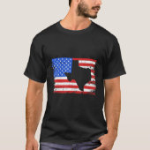 Texas American Flag Kontur störte Ultimate 4t T-Shirt (Vorderseite)