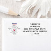 Texas American Staat auf der Karte und nützliche I (Insitu)