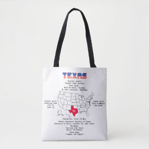 Texas American Staat auf der Karte und nützliche I Tasche