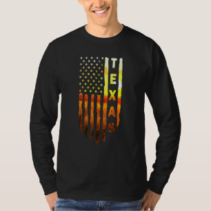 Texas Amerikanische Flagge Stolz Patriotischer Son T-Shirt