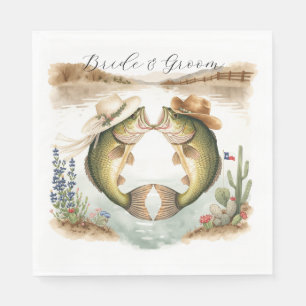 Texas Angelhochzeit Serviette