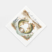 Texas Angelhochzeit Serviette (Ecke)