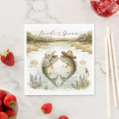 Texas Angelhochzeit Serviette (Beispiel)