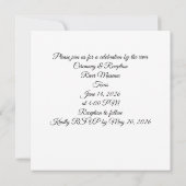 Texas-Angeln Hochzeit Save the Date (Rückseite)