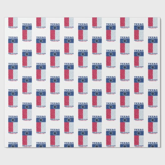 Texas Annular Eclipse Packpapier (Flach)