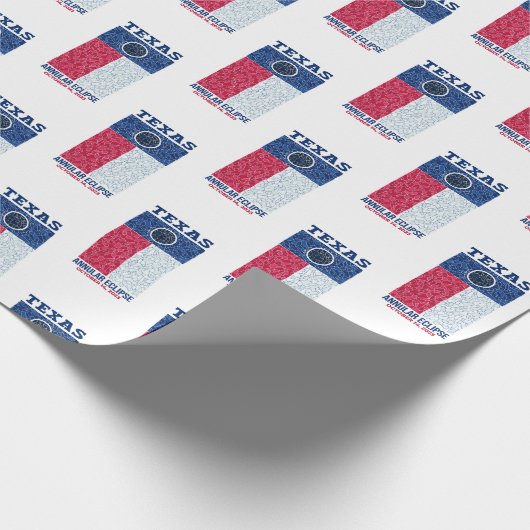 Texas Annular Eclipse Packpapier (Ecke)