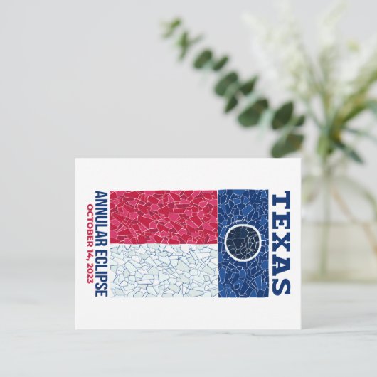 Texas Annular Eclipse Postcard Postkarte (Stehend Vorderseite)