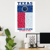 Texas Annular Eclipse Poster (Heimbüro)