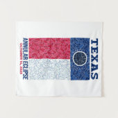 Texas Annular Eclipse Tapestry Wandteppich (Vorderseite (Horizontal))