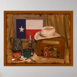 Texas Antiques Poster