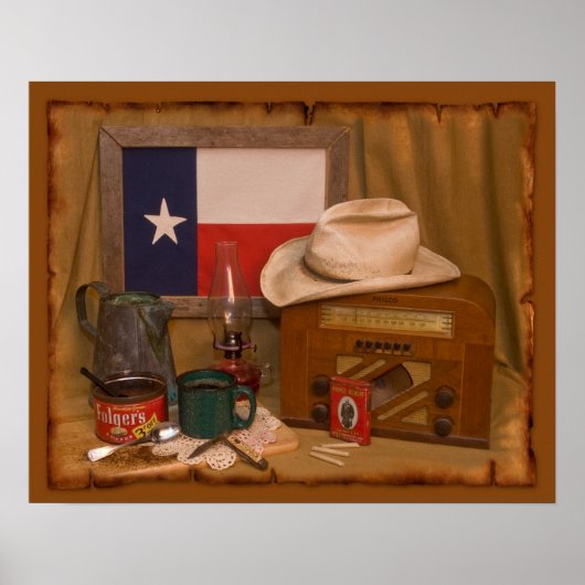 Texas Antiques Poster (Vorne)