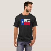 Texas Armadillo Flag Premium T-Shirt (Vorne ganz)