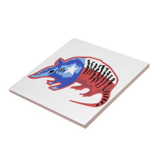 Texas Armadillo Fliese (Seite)