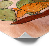 Texas Armadillo Poster (Ecke)