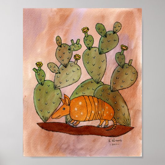 Texas Armadillo Poster (Vorne)