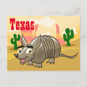 Texas Armadillo Travel Postkarte