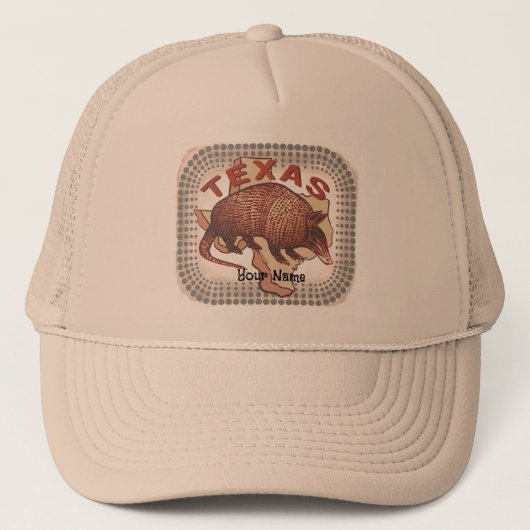 Texas Armadillo Truckerkappe (Vorderseite)