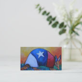 Texas Armadillo Visitenkarte (Stehend Vorderseite)