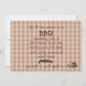 Texas-Art GRILLEN Party Einladung (Rückseite)