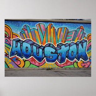 Texas - Art in der Houston Street Poster