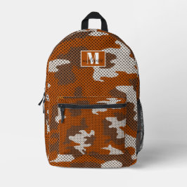 Texas at Austin Burnt Orange & White Camo Bedruckter Rucksack