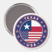 Texas Aufkleber, Handy, Totbeutel Magnet (Vorderseite/Rückseite)