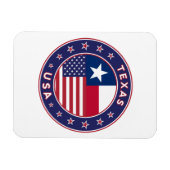 Texas Aufkleber, Handy, Totbeutel Magnet (Horizontal)