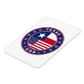 Texas Aufkleber, Handy, Totbeutel Magnet (Linke Seite)