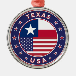 Texas Aufkleber, Handy, Totbeutel Ornament Aus Metall