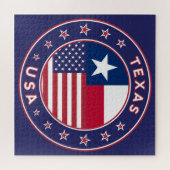 Texas Aufkleber, Handy, Totbeutel Puzzle (Horizontal)