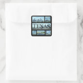 Texas-Aufkleber Quadratischer Aufkleber (Tasche)