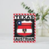 Texas Austrian American Card Postkarte (Stehend Vorderseite)