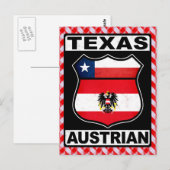 Texas Austrian American Card Postkarte (Vorne/Hinten)