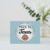 Texas Baby Funny Blue American Black Baby Postkarte (Stehend Vorderseite)