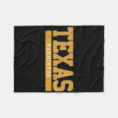 Texas Badminton Fleecedecke (Vorderseite (Horizontal))