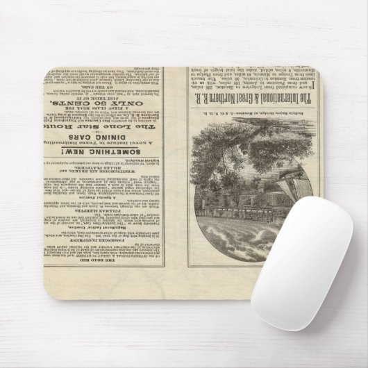 Texas-Bahn 2 Mousepad (Mit Mouse)