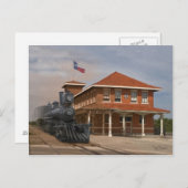 TEXAS - Bahnhof San Angelo Postkarte (Vorne/Hinten)