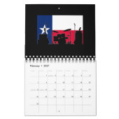 Texas-Band auf Bühne Kalender (Feb 2027)