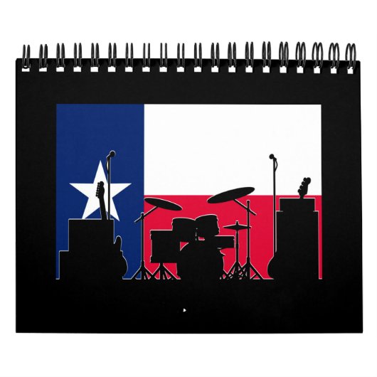 Texas-Band auf Bühne Kalender (Titelbild)