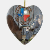 Texas Barn Art Keramik Ornament (Rechts)