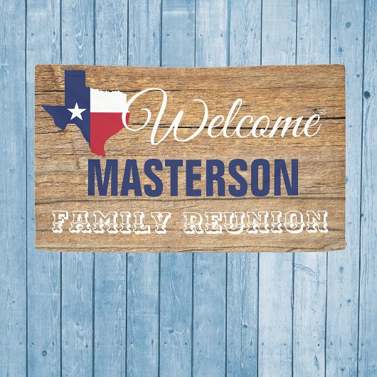 Texas Barnwood Wiedersehen Banner