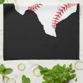 Texas Baseball Staat lustig Texas Baseball Geschirrtuch (Gefaltet)
