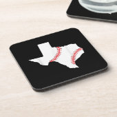 Texas Baseball Staat lustig Texas Baseball Getränkeuntersetzer (Linke Seite)