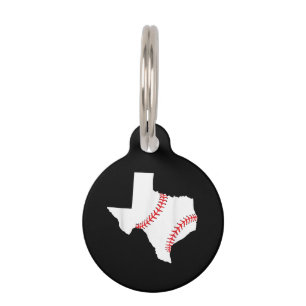 Texas Baseball Staat lustig Texas Baseball Haustiermarke