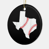 Texas Baseball Staat lustig Texas Baseball Keramik Ornament (Links)
