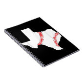 Texas Baseball Staat lustig Texas Baseball Notizblock (Rechte Seite)
