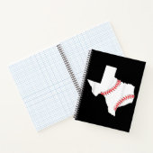 Texas Baseball Staat lustig Texas Baseball Notizblock (Innenseite)