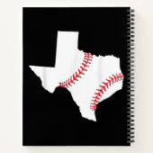 Texas Baseball Staat lustig Texas Baseball Notizblock (Rückseite)