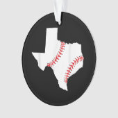 Texas Baseball Staat lustig Texas Baseball Ornament (Vorderseite)