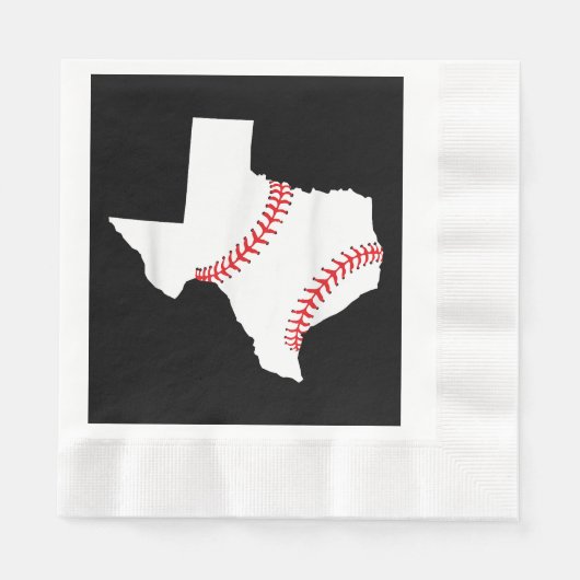 Texas Baseball Staat lustig Texas Baseball Serviette (Vorderseite)